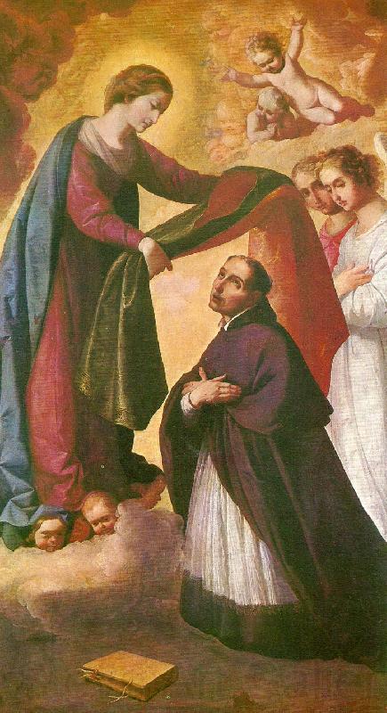 Francisco de Zurbaran st. ildefonso receiving the chasuble Norge oil painting art